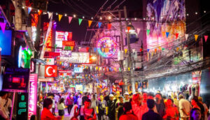 NIGHTCLUB AND PARTY STREET IN BANGKOK